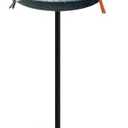 Bird Bath with Solar Fountain, Durable 5-Prong Base Solar Bird Bath with Stable Metal Stake, Detachable Solar Powered Bird Baths for Garden Outdoor Yard Lawn, Spotted Green