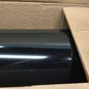 Brunswick Large, Steel, Post Mount Mailbox, Black with Brushed Nickel