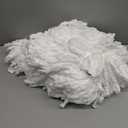 4 Pack Spin Mop Replacement Head Mop Refill Compatible with Oceda Triangle Swivel Mops Microfiber Swivel Mop Refill, Deep Clean, Machine Washable and Easy to Replace (White)