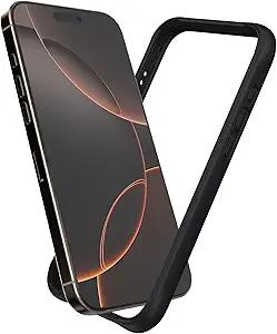 K TOMOTO Compatible with iPhone 16 Pro Bumper Case (6.3 Inch), Liquid Silicone Frame Case [ShockAbsorb] [Raised Edge Protection] [Drop Protection] [Silky and Soft Touch], White