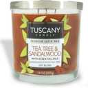 Tuscany Candle Tea Tree & Sandalwood Long-Lasting Scented Jar Candle, 14 oz, 1 Pack