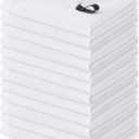 Homaxy 100% Cotton Waffle Weave Dish Cloths - 12 Pack Soft and Absorbent Dish Towels - 12 x 12 Inches Quick Dry Dish Rags - White