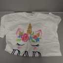 Unicorn Dad of The Birthday Girl Shirt Matching Party Tee TShirt, Large