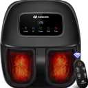 EaseZen Foot Massager Machine with Heat, Shiatsu Foot Massager with Remote, 2026 Upgraded Deep Kneading, for Plantar Fasciitis, Neuropathy, Birthday Gifts for Women Mom Men Dad, Up to Foot Size 14