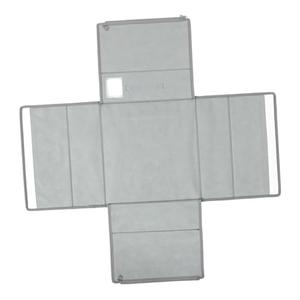 Foldable Bedding Organizer Storage Bin Window Bed Sheet Storage Container for Closet Versatile Organizer for Clothes Space-Saving Solution Grey Set of 4