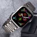 2 x BINLUN Stainless Steel Watch Band Compatible with Apple Watch 44mm 45mm 46mm 49mm 42mm for Men Metal Watch Band Compatible with iWatch Series 11 10 9 8 7 6 5 4 3 2 1 SE3 SE2 SE Ultra3 Ultra2 Ultra (Titanium)