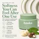 Anuko Hair Butter, Nourishing Treatment Mask for Damaged Hair, Shea Butter & Green Tea, Korean Hair Care, 6.7 oz