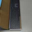 Wireless Keyboard and Mouse Combo,2.4G USB Ultra Slim Quiet Full Size Matte PC Computer Keyboard & Mice,3 DPI,19 Multimedia Key, Lag-Free Ergo, Long Battery Life for Desktop, Laptop, Smart TV, MAC, Windows