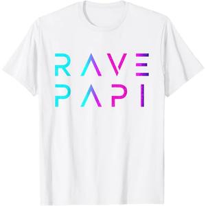 Rave Papi-EDM Festival Raver Daddy Fathers Groovy Cool T-Shirt, size M