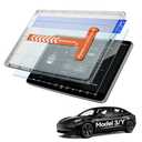 LANTU Matte Screen Protector for Tesla Model Y (2020-2025)& Model 3 (2017-2023) Accessories Navigation Touchscreen Protector Film Tempered Glass [No More Glare& Fingerprint] 15''