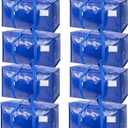 TICONN 8 Pack Extra Large Moving Bags with Zippers & Carrying Handles, Heavy-Duty Storage Tote Moving Boxes for Space Saving