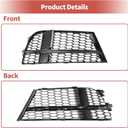 ACROPIX Fog Light Grill Front Lower Bumper Fog Light Cover Inserts for Audi A3 2017-2020 No.8V3807681ABESM/8V3807682NESM Durable Front Left Right Honeycomb
