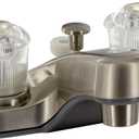 VALTERRA Phoenix Faucets PF222441 Catalina Two-Handle 4" Bathroom Diverter Faucet with 2" Spout - Brushed Nickel