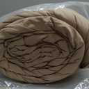 ROSGONIA Oversized King Comforter Taupe Brown, 3pcs(1 Boho Tan Comforter & 2 Pillowcases), Lightweight Oversized King Size Comforter Sets Soft Bedding