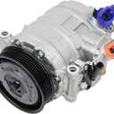 ECCPP AC Compressor for BMW 325i 325i 328i 330i 2006-2007 for BMW 528i Z4 3.0L for BMW M3 4.0L 2008-2013 Fit for BMW M5 M6 5.0L 2006-2010 Fast Cooling AC Compressor with Clutch