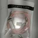 Temdan for Travel Vacation Essentials,3 in 2 USB C Cable for Apple Watch Charger/iPhone 16 Charger/Lightning,Multi Charging Cable Cord,Camping Essentials,Designed for iWatch & iPhone 16-12-4FT Pink