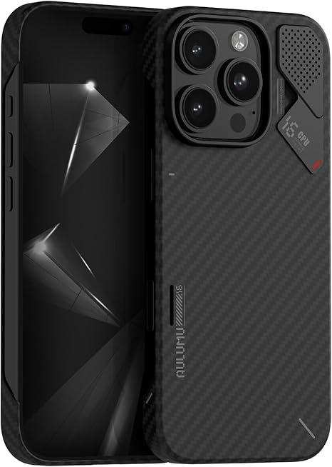 Aulumu A16 Aramid Fiber iPhone 16 Pro Case | 1500D Ultra Slim Woven | Real Cooling | Compatible with MagSafe