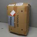 BYBYME Portable Toddler Travel Bed - Waterproof Foldable Floor Crib with Washable Fitted Sheet - Ideal Folding Toddler Cots for Sleeping and Sleepovers (Dark Grey)