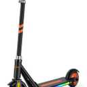 Scoothop Electric Scooter for Kids Ages 6+, 150w Hub Motor, Up to 10 mph, 60 mins Ride Time, Led Display, Colorful Lights, 4 Height Adjustable, Best Gift Ideas for Boys and Girls, Black