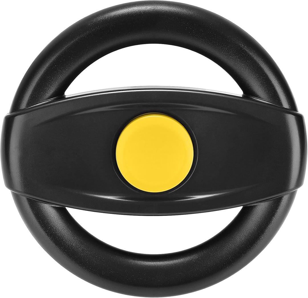 Accmor Stroller Steering Wheel Toy, Simulated Steering Wheel for Stroller Shopping Carts Cart Universal Detachable Pretend Driving Funny Toy Attachment
