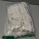 Dremisland Christmas Tree Skirt White&Gold Luxury Faux Fur Tree Skirt with Sequin Stripes Soft Plush Tree Skirt for Xmas Tree Decoration Winter Party Holiday Xmas Decorations (Gold, 36inch/90cm)