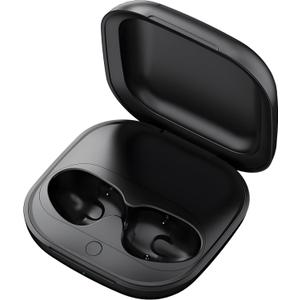 Wireless Charging Case for Beats Fit Pro, Replacement Charger Case for Beats Fit Pro with Bluetooth Pairing, 700mAh Built-in Battery, Support Wireless and Wired Charging, Not Include Earbuds (Black)