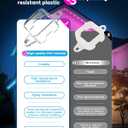 Light Clips for Govee Outdoor Lights (Model H705 ABCDEF) It is an Ideal Solution to Replace 3M Adhesive Tape. Easy to Install, it Comes with 40 Brackets and 80 Screws