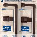 Mini Split Line Set Cover with 2 Flexible Ducts, 4" 17Ft, Brown
