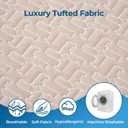 Ganondorf Extra Large Egg Crate Recliner Seat Cushion for Elderly Tufted Furry Booster Foam Cushion, Pressure Relief for Long Sitting Orthopedic Chair Cushion for Recliners Office Chairs, Beige
