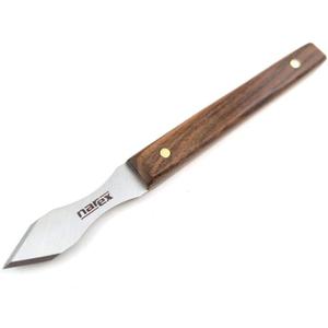 Narex Dual Bevel Marking Knife Stainless Steel Blade Rosewood Handle Finger Indents (0.060" Thick Blade)