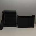 VIVOHOME 2 Pack Stadium Seats with Back Support and Cushion, Portable Bleacher Chair with Cup Holder and Shoulder Strap Black