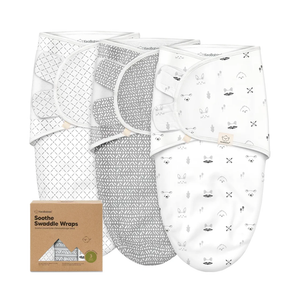 KeaBabies 3-Pack Organic Baby Swaddle Sleep Sacks - Swaddles for Newborns, Infant 0-3 Months, Baby Girls, Boys, Soft & Snug Newborn Sleep Sack, Nursery Swaddling Blankets (Nordic, OS)