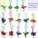 28 Pack Valentines Dinosaur Keychains with Cards , Valentines Day Gifts For Kids Dinosaur Valentine Day Cards Bulk Classroom School Exchange Prize Valentines Party Favors for Kids Boy Girl