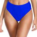 RELLECIGA Women's High Cut Bikini Bottom (Royal Blue)