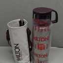 Milton Thermos for Hot Drinks 1000 ml (34 oz), 24 Hours Hot and Cold, Stainless Steel Water Bottle, Double Walled Vacuum Insulated Flask for Hot Coffee, Thermosteel, Leak Proof, Glassy, Purple (33.8 Ounces)