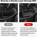 TTCR-II Compatible with Kia Sportage Center Console Organizer 2023 2024 2025 2026, for Sportage NQ5 Console Organizer Tray EX/LX/SX/X-Line 2023 2024 2025 2026