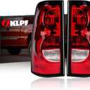 OKLPF Rear Brake Tail Light Compatible With 2003 2004 2005 2006 Chevy Silverado 1500 1500HD 2500 2500HD 3500,Replace Red Taillight Assembly,Included Bulbs and Harness,Driver and Passenger Side