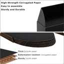 10x4x4 Black Shipping Boxes Small - 25 Pack Corrugated Cardboard Mailer Boxes for Packaging, Mailing, Gift Giving | Sturdy, Recyclable, Perfect for Small Business Supplies, Ecommerce
