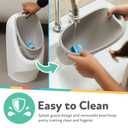 Nuby My Real Training Urinal - Freestanding - With Life-Like Flush Button and Sound - Potty Training for Boys - 18+ Months - White