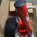Swivel Trailer Tongue Jack, 2000 lbs Capacity, 13.38in Heavy-Duty Wheel, Bolt-On Swivel Mount, Foldable Trailer Jack for Boat, RV, Camper - Red