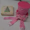 Christmas Tree Topper, Christmas Tree Topper Hat, Pink high Heels Tree Topper Christmas Decorations with Bow Ribbon Christmas Tree Ornaments for Holiday Family Xmas Dcor