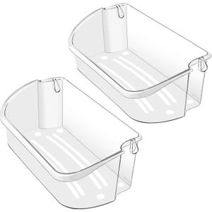 2 PACK Upgraded 240356402 Refrigerator Door Bin Replacement for Frigi.daire Refrigerator Door Shelf Parts LFSS2612TF0 LFSS2612TE0 FFSS2615TE0 Door Shelf Shelves By AMI PARTS (Length 15.38")