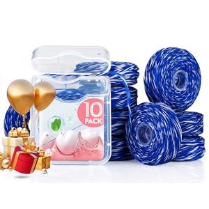 Woven Dental Floss, Expandable Waxed Dental Floss for Gentle,Oral Care Whitening Dental Floss,Plaque Remover for Teeth,String Floss,Mint,10 Spools (32.8 yd Each)