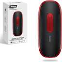 Canslab CORE Electric Can Opener_Single Touch Automatic Opener for Seniors with Arthritis, Auto Shut-off, Cordless Battery Powered, Side Cut, Smooth Edge, Handsfree for Small or Large Cans, Black+Red