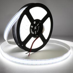LEDENET LED Strip Lights Cold White 6500K 16.4ft/5M Double Row 2835 SMD 2400LEDs DC 24V Daylight Bright Dimmable Flexible LED Tape Light Waterproof IP67 Outdoor Lighting(No Adapter and Dimmer)