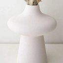 Porcelain Vase 5 x 8 Inch White