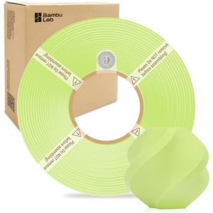 Bamboo Lab 1.75MM PLA Matte Filament High Speed Printing with RFID 1KG +/- 0.03mm Eco Friendly 3D Printer Filament for Bambu Lab P1P/P1S/X1C/X1/A1/A1 Mini (Without Spool) (Apple Green 11502)