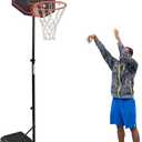 Kids Height-Adjustable Basketball Hoop, 5-7.2ft Portable Backboard System, Fillable Base, Weather-Resistant for for Kids/Teenagers/Youth in Backyard/Driveway/Indoor