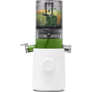 Nama J3 Compact Cold Press Juicer – Space Saving & Self Feeding for Hands-Free Operation – Lightweight, Portable Zero Waste Slow Masticating Juicer – Easy Cleanup & Assembly - White