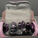 StyleVibe 6-in-1 Air Styler, Hair Dryer & Blow Dryer Brush with Travel Case - Auto Wrap Curls (L/R), Fast Drying, Thermal Round Brush for Smooth Blowouts & Frizz-Free Volume, No Heat Damage (Plum Purple)